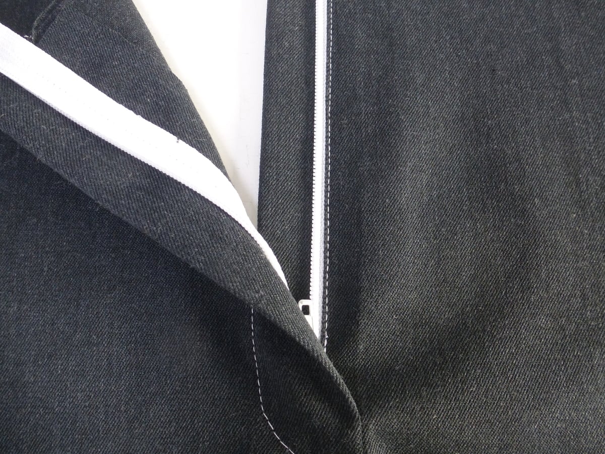 Detail van een rits
